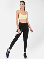 Softline Women's Non Padded Wire Free Sports Bra in 100% Cotton Fabric with Full Cup Coverage, Double Layered Cups, and Slip On Design (1063)