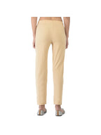 Softline Women's Kurti Pants in Cotton Rich Fabric with Mid Rise Fit, 4 Way-Stretchability, Soft Elastic Waistband, and Quick Dry Properties