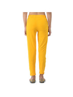 Softline Women's Kurti Pants in Cotton Rich Fabric with Mid Rise Fit, 4 Way-Stretchability, Soft Elastic Waistband, and Quick Dry Properties