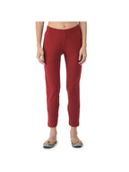 Softline Women's Kurti Pants in Cotton Rich Fabric with Mid Rise Fit, 4 Way-Stretchability, Soft Elastic Waistband, and Quick Dry Properties
