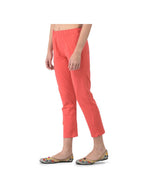 Softline Women's Kurti Pants in Cotton Rich Fabric with Mid Rise Fit, 4 Way-Stretchability, Soft Elastic Waistband, and Quick Dry Properties