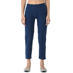 Softline Women's Kurti Pants in Cotton Rich Fabric with Mid Rise Fit, 4 Way-Stretchability, Soft Elastic Waistband, and Quick Dry Properties