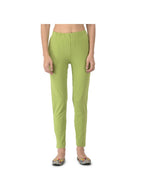 Softline Women's Kurti Pants in Cotton Rich Fabric with Mid Rise Fit, 4 Way-Stretchability, Soft Elastic Waistband, and Quick Dry Properties