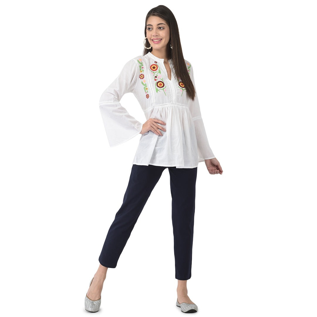 Softline Women's Kurti Pants in Cotton Rich Fabric with Mid Rise Fit, 4 Way-Stretchability, Soft Elastic Waistband, and Quick Dry Properties