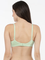 Softline Women's Non Padded Wire Free Everyday Bra in Cotton Poly Fabric with Elastic Straps and Hook Closure (C Cup)