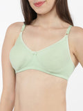 Softline Women's Non Padded Wire Free Everyday Bra in Cotton Poly Fabric with Elastic Straps and Hook Closure (C Cup)