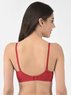 Softline Women's Non Padded Wire Free T-Shirt Bra in Cotton Stretch Fabric with Elastic Straps, Full Cup design, and Hook Closure (2056)