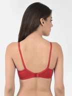 Softline Women's Non Padded Wire Free Bra in Cotton Stretch Fabric with Double Layered Cups Full Coverage, Elastic Straps, and Hook Closure (1054)