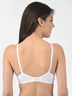 Softline Women's Non Padded Wire Free Bra in Cotton Stretch Fabric with Elastic Straps, Full Cup design, and Hook Closure (2055)