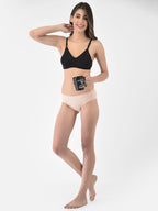 Softline Women's Non Padded Wire Free Bra in Cotton Stretch Fabric with Elastic Straps, Full Cup design, and Hook Closure (2053)