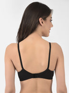 Softline Women's Non Padded Wire Free Bra in Cotton Stretch Fabric with Elastic Straps, Full Cup design, and Hook Closure (2053)