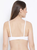 Softline Women's Non Padded Wire Free Bra in Cotton Poly Fabric with Elastic Straps and Hook Closure