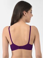 Softline Women's Padded Wire Free T-Shirt Bra in Cotton Stretch Fabric with Elastic Straps, Full Cup design, and Hook Closure (2059)