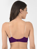 Softline Women's Padded Wire Free T-Shirt Bra in Cotton Stretch Fabric with Elastic Straps, Full Cup design, and Hook Closure (2059)