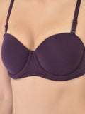 Softline Women's Padded Wired T-Shirt Bra in Cotton Stretch Fabric with Elastic Straps, Full Cup design, and Hook Closure (2060)