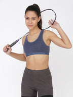 Softline Women's Non Padded Wire Free Sports T-Shirt Bra in Cotton Stretch Fabric with Full Cup Coverage, Broad Underband, Double Layered Cups, and Slip On Design (2057)