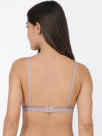 Softline Women's Non Padded Wire Free Printed Bra in Cotton Poly Fabric with Elastic Straps and Hook Closure