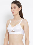 Softline Karuna Double-Hook Delight Regular Cotton Bra White Pack Of 1