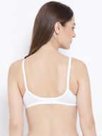 Softline Women's Non Padded Wire Free Bra in Viscose Spandex Fabric with Moulded Cups with Elastic Straps and Hook Closure
