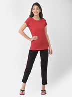 Softline Round Neck Stretch Women's Tees | 95% cotton and 5% spandex | Comfortable and Trendy