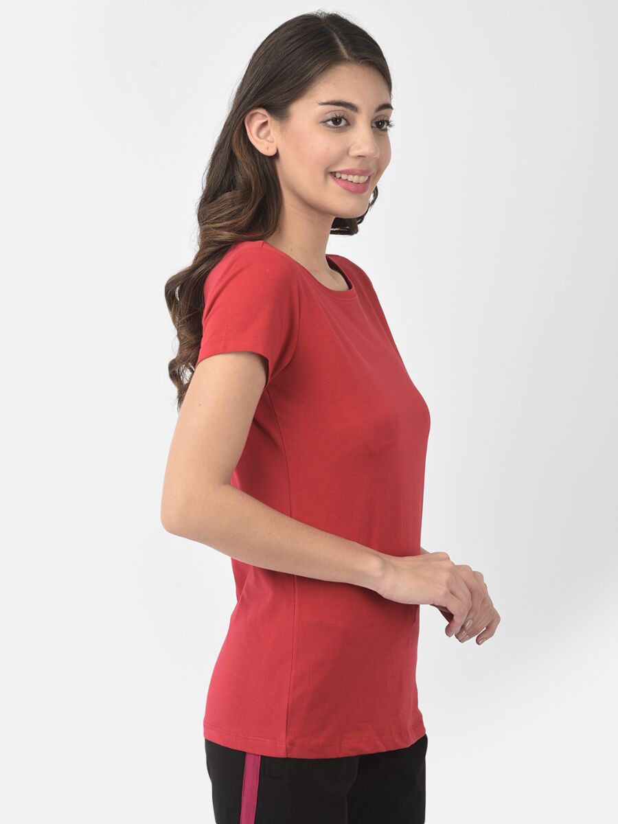 Softline Round Neck Stretch Women's Tees | 95% cotton and 5% spandex | Comfortable and Trendy