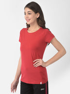 Softline Round Neck Stretch Women's Tees | 95% cotton and 5% spandex | Comfortable and Trendy