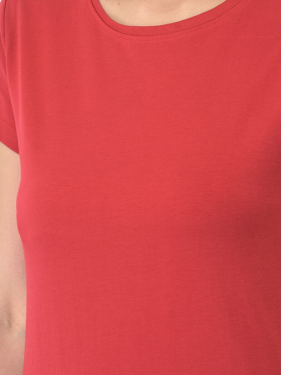 Softline Round Neck Stretch Women's Tees | 95% cotton and 5% spandex | Comfortable and Trendy