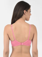 Softline Women's Non Padded Wire Free Bra in Cotton Poly Fabric with Elastic Straps and Hook Closure (1051)