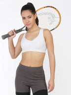 Softline Women's Non Padded Sports Bra in 100% Polyester Fabric With Slip on Style and No Hook Closure
