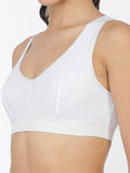 Softline Women's Non Padded Sports Bra in 100% Polyester Fabric With Slip on Style and No Hook Closure
