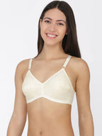 Softline Women's Non Padded Wire Free Regular Bra in 100% Cotton Fabric with Elastic Straps and Hook Closure (C Cup)