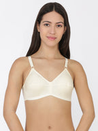 Softline Women's Non Padded Wire Free Regular Bra in 100% Cotton Fabric with Elastic Straps and Hook Closure (C Cup)
