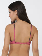 Softline Women's Non Padded Wire Free Bra in Cotton Stretch Fabric with Elastic Straps and Hook Closure
