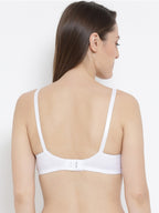 Softline Women's Non Padded Wire Free Bra in Cotton Poly Fabric with Elastic Straps and Hook Closure (C Cup)