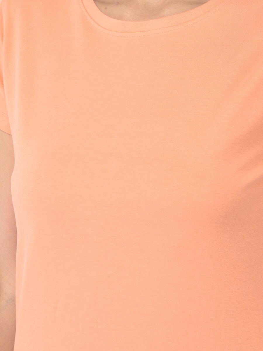 Softline Round Neck Stretch Women's Tees | 95% cotton and 5% spandex | Comfortable and Trendy