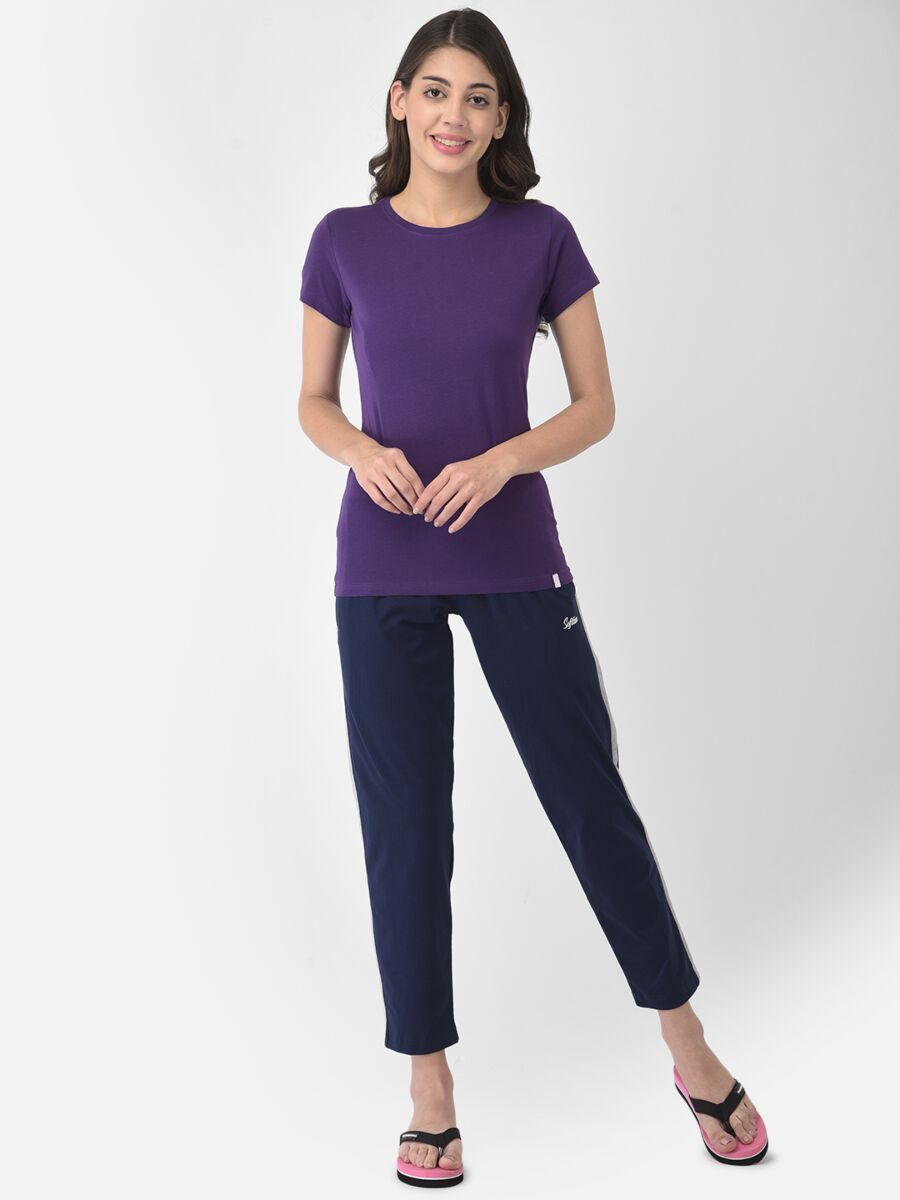 Softline Round Neck Stretch Women's Tees | 95% cotton and 5% spandex | Comfortable and Trendy