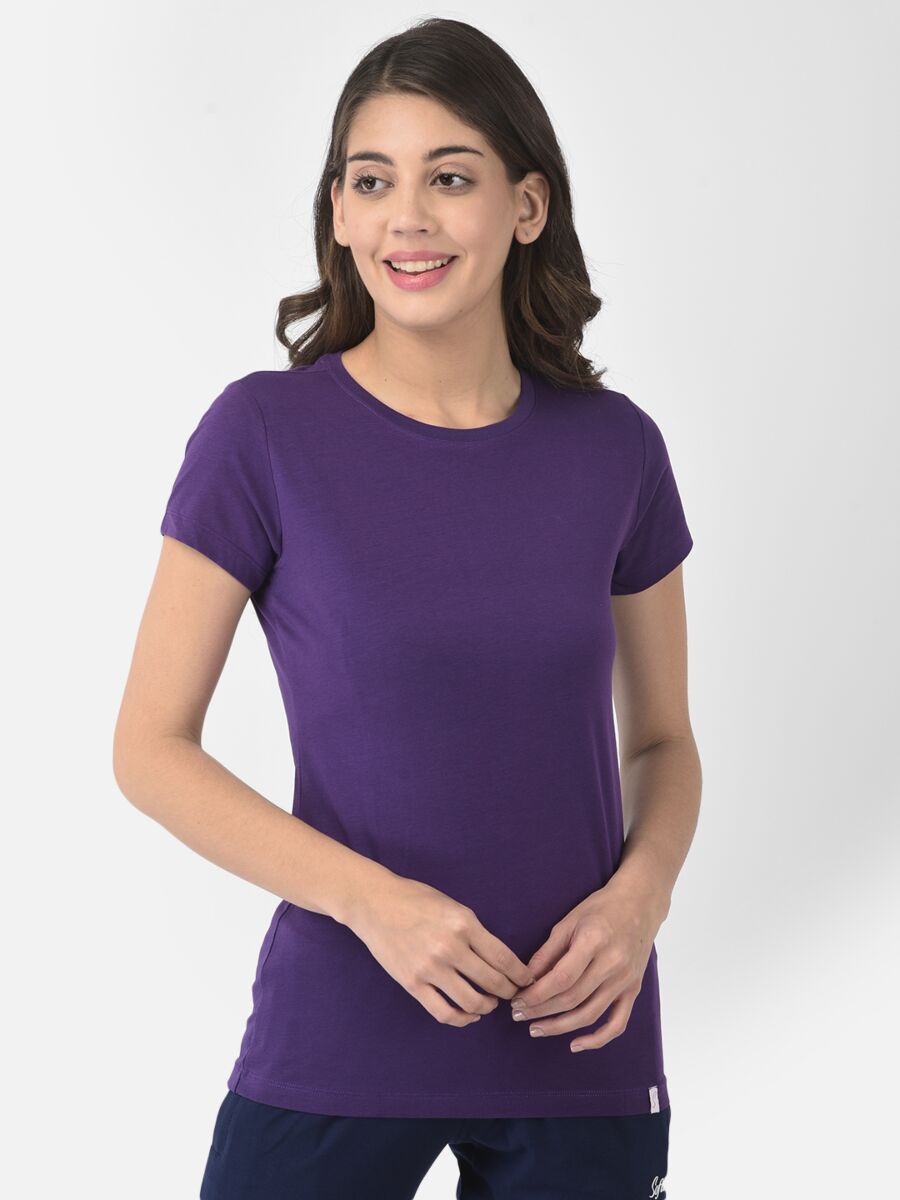 Softline Round Neck Stretch Women's Tees | 95% cotton and 5% spandex | Comfortable and Trendy