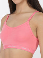 Softline Women's Non Padded Wire Free T-Shirt Bra in Poly Cotton Fabric with Elastic Straps and Slip On Style