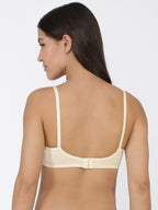 Softline Women's Non Padded Wire Free Bra in 100% Polyester Fabric with Elastic Straps and Hook Closure