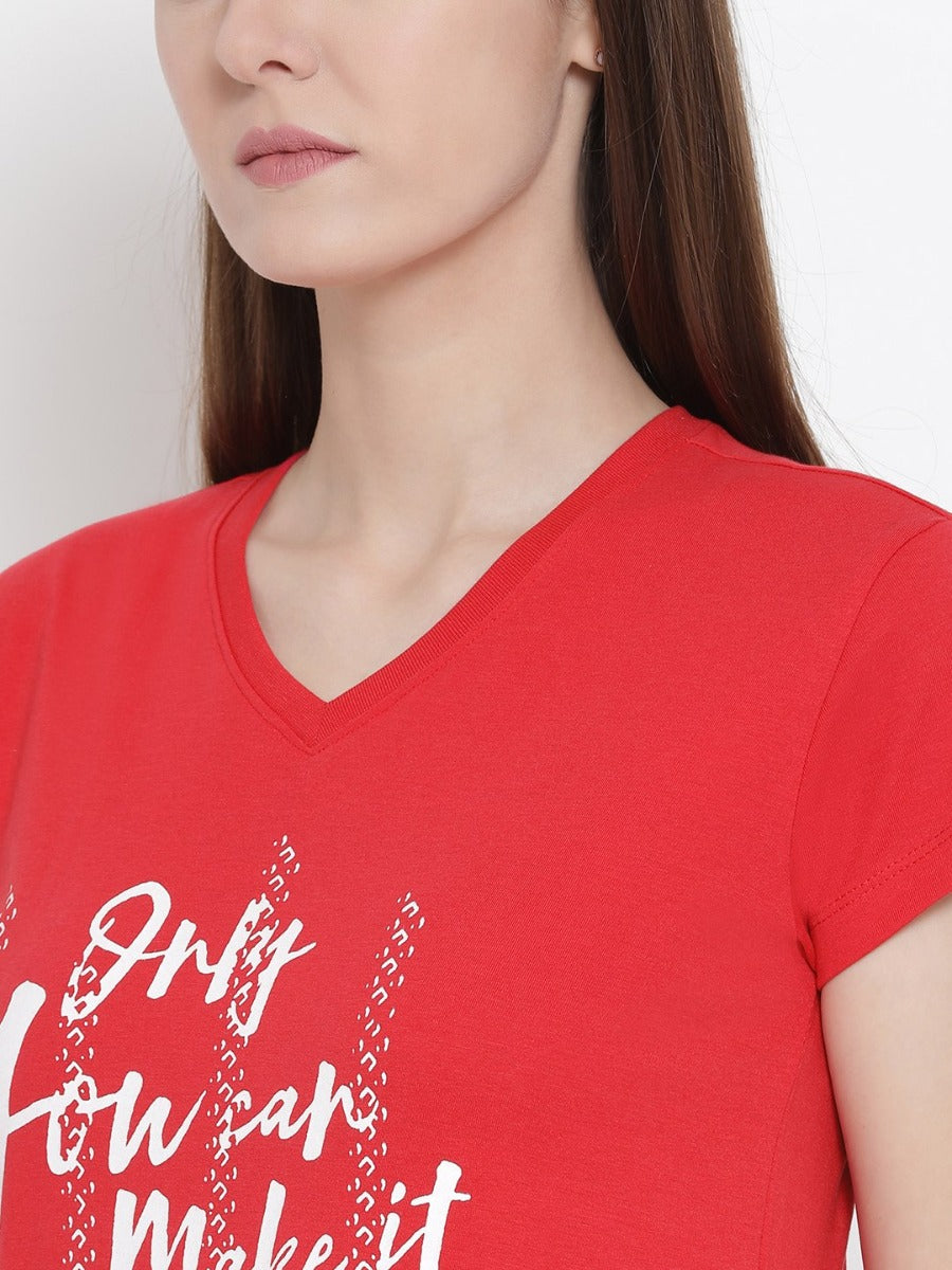 Softline Sl2004 V Neck Tee Assorted Print Pack Of 1