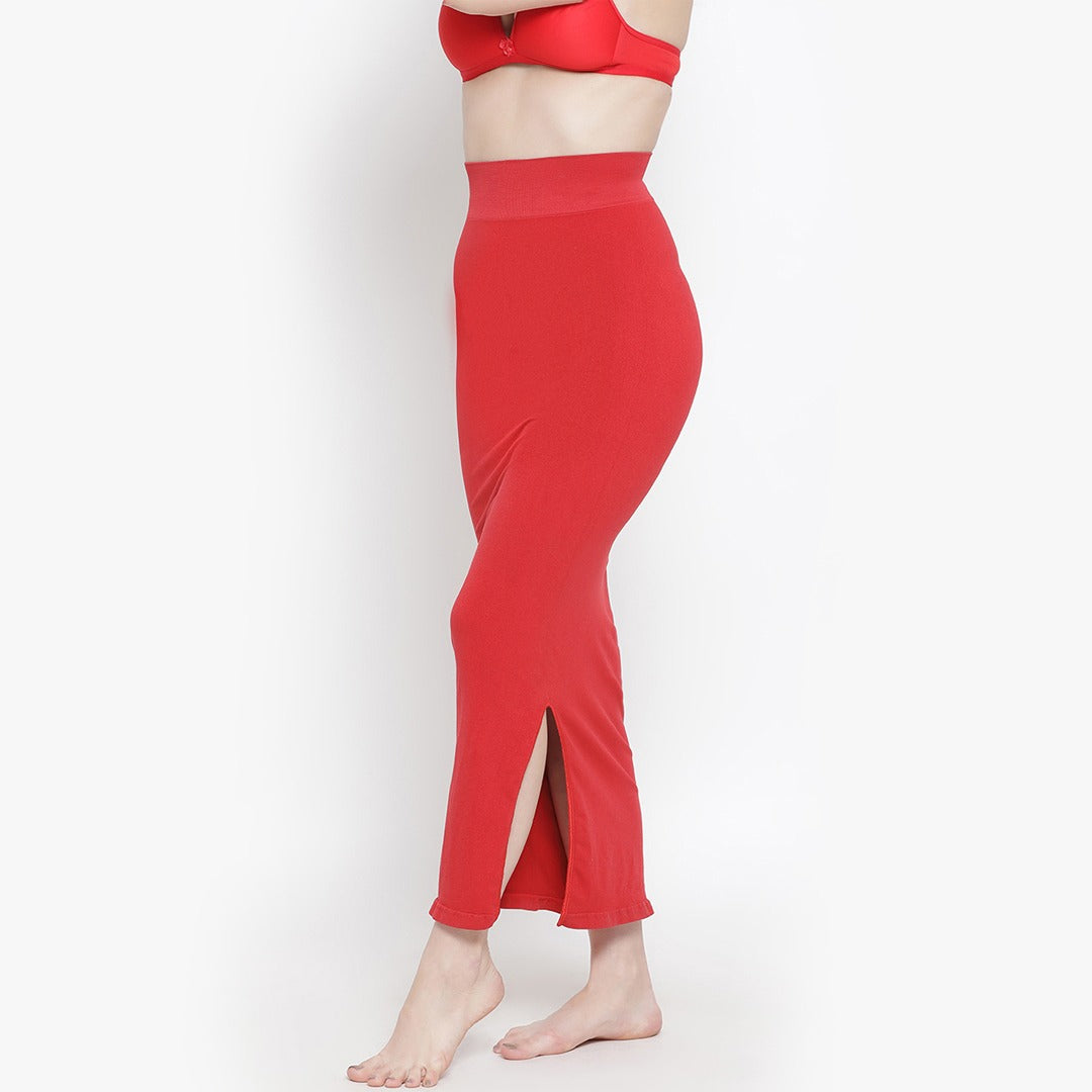 Softline Women's Saree Shapewear in polyamide and Elastane Fabric with an Elastic Waistband and Compressed Thigh Design