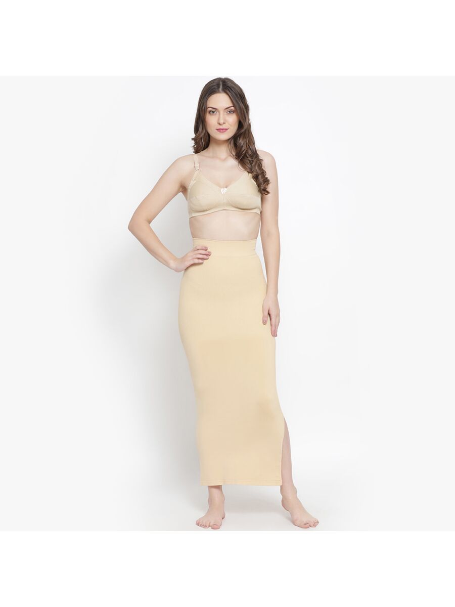 Softline Women's Saree Shapewear in polyamide and Elastane Fabric with an Elastic Waistband and Compressed Thigh Design