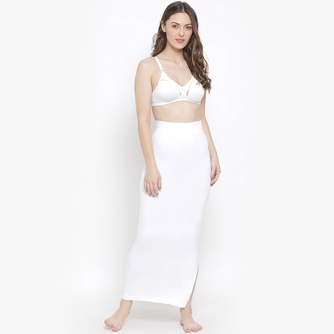 Softline Women's Saree Shapewear in polyamide and Elastane Fabric with an Elastic Waistband and Compressed Thigh Design