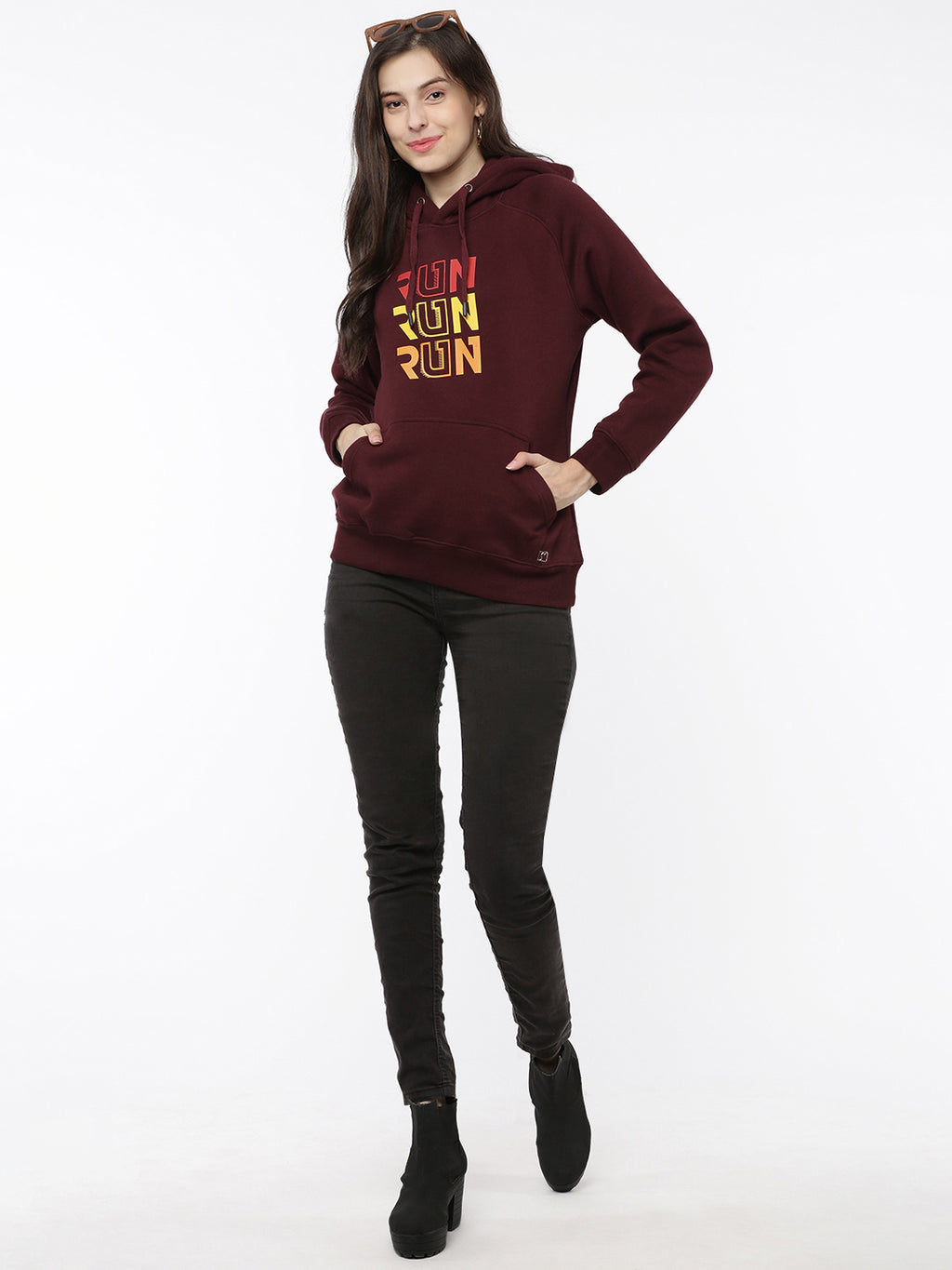 Softline SL3003 Women's Printed Hoodie Pack Of 1