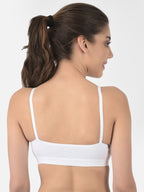 Softline Women's Non Padded Wire Free Sports Bra in 100% Cotton Fabric with Full Cup Coverage, Double Layered Cups, and Slip On Design (1063)