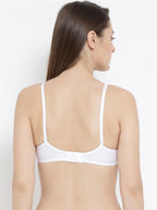 Softline Women's Non Padded Wire Free Bra in Poly Cotton Fabric with Elastic Straps and Hook Closure