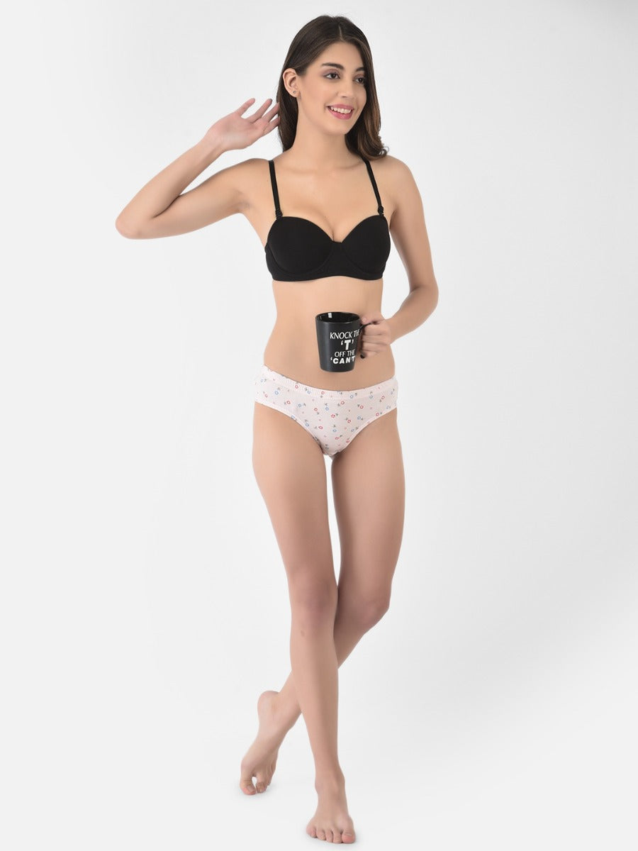 Softline Women's Padded Wired T-Shirt Bra in Cotton Stretch Fabric with Elastic Straps, Full Cup design, and Hook Closure (2060)