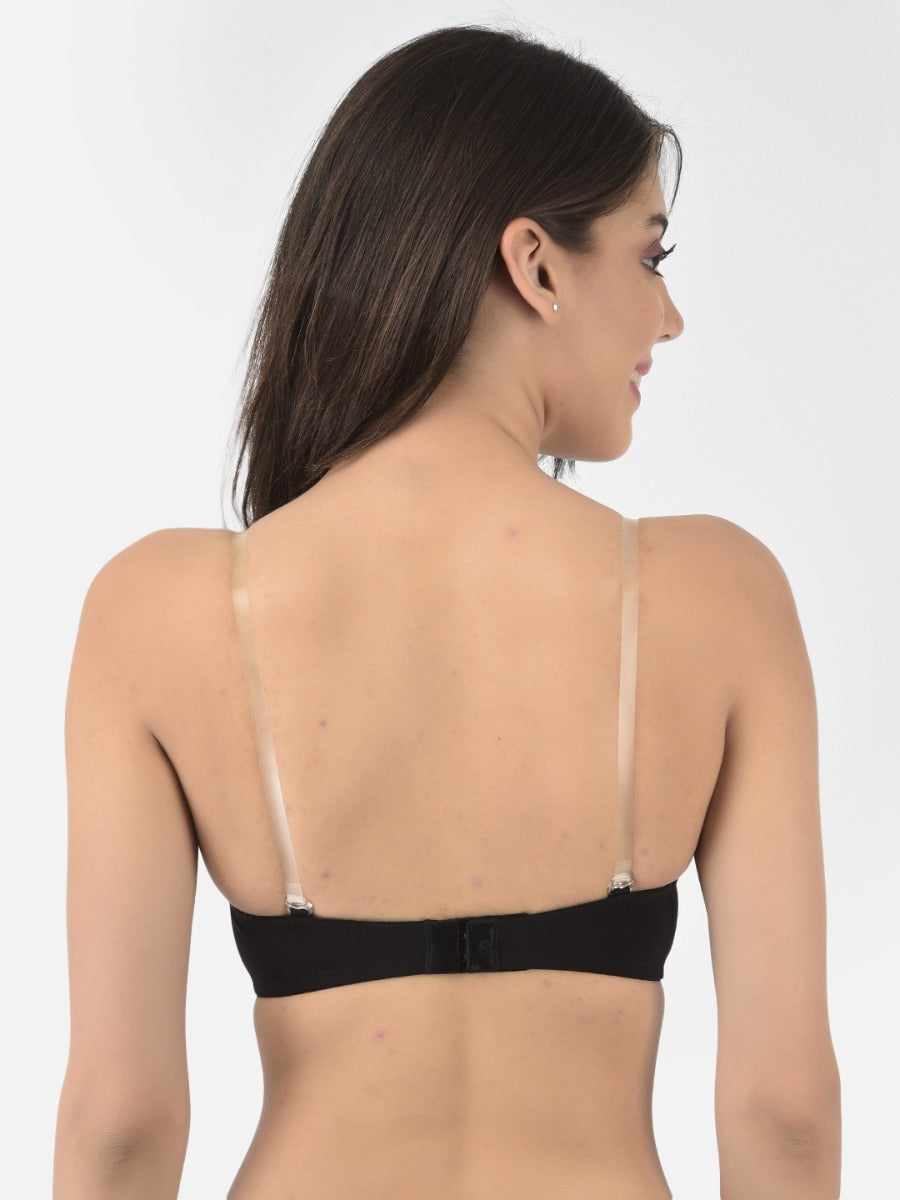 Softline Women's Padded Wired T-Shirt Bra in Cotton Stretch Fabric with Elastic Straps, Full Cup design, and Hook Closure (2060)