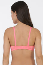Softline Women's Non Padded Wire Free  Bra in 100% Polyester Fabric with Elastic Straps and Hook Closure