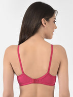 Softline Women's Non Padded Wire Free Bra in Cotton Stretch Fabric with Elastic Straps, Full Cup design, and Hook Closure (2053)